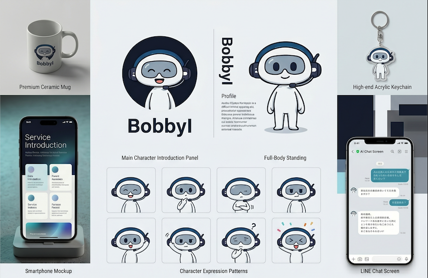 BobbyI “らしさ”を宿す、企業キャラクター